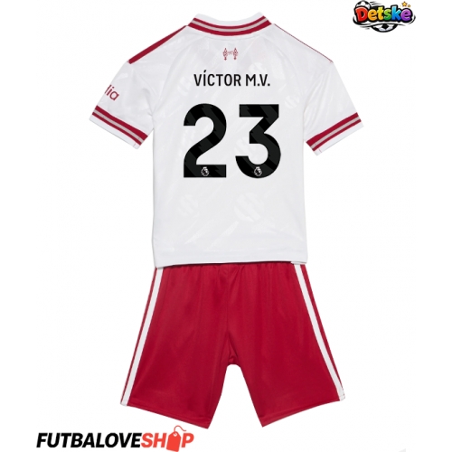 Dres Liverpool Victor Munoz #23 Preč pre deti 2026-27 Krátky Rukáv (+ trenírky)